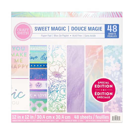 Craft Smith Sweet Magic Paper Pad, 12&#x22; x 12&#x22;